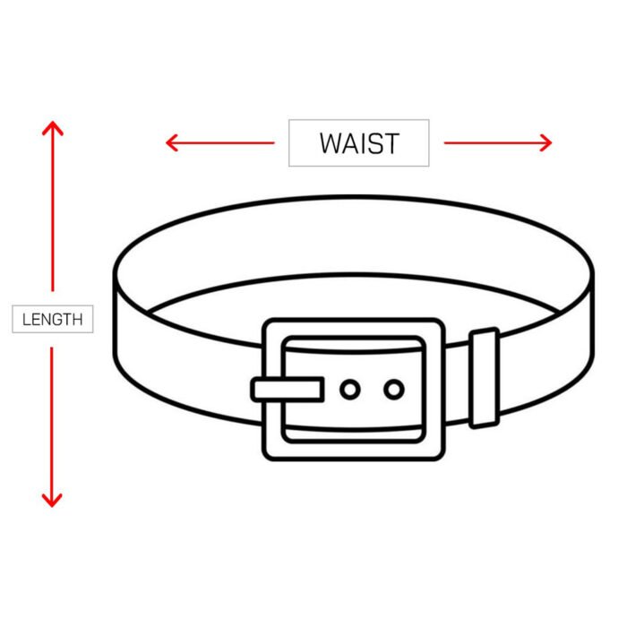 Lederhosen belt size chart