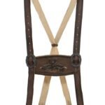 Classic Brown German Lederhosen Suspenders