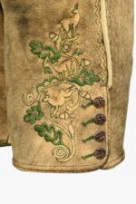 Brown Oktoberfest Lederhosen Shorts