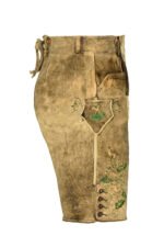 Brown Oktoberfest Lederhosen Shorts