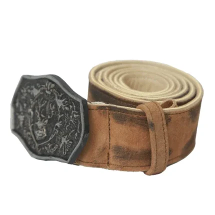 Authentic Deer Head Oktoberfest Lederhosen Belt