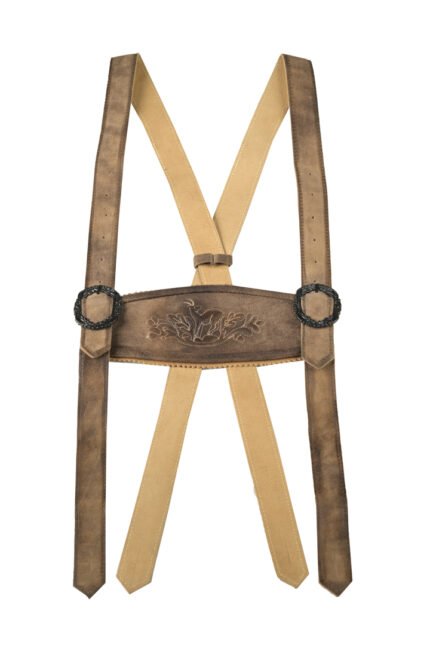 German Bavarian Eichenlaub Lederhosen Suspenders