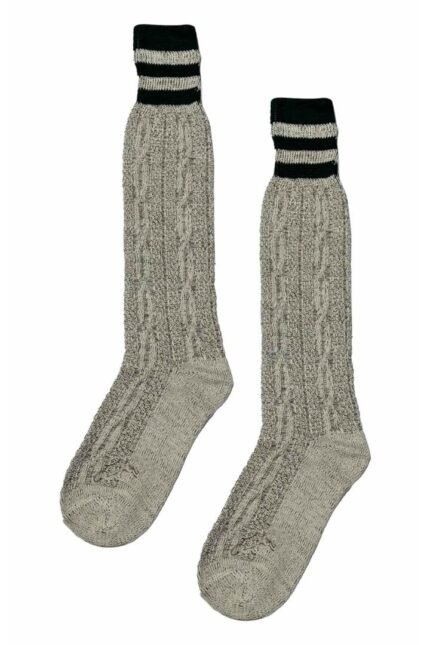 Authentic Men’s Gray German Bavarian Lederhosen Socks