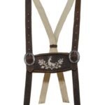 German Miesbacher Oktoberfest Lederhosen Suspenders