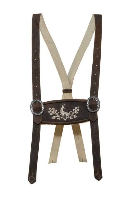 German Miesbacher Oktoberfest Lederhosen Suspenders
