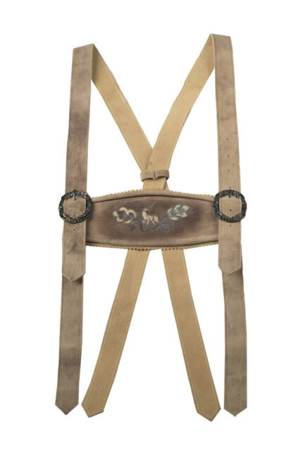 Authentic Plattstickerei Lederhosen Suspenders