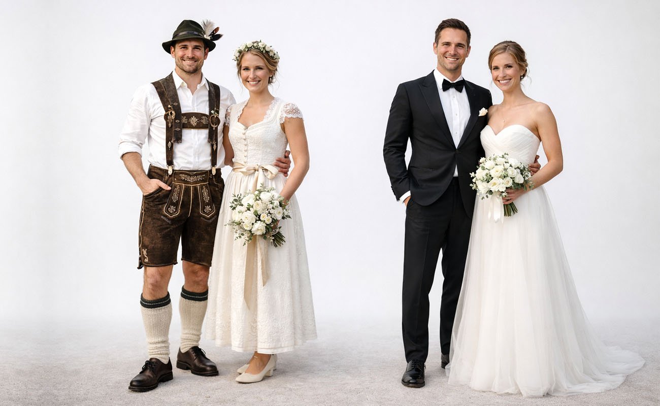 Regional Differences in German Wedding Attire