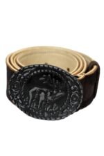 Rustic Stag German Lederhosen Belt