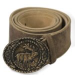 German Stag Bavarian Lederhosen Belt
