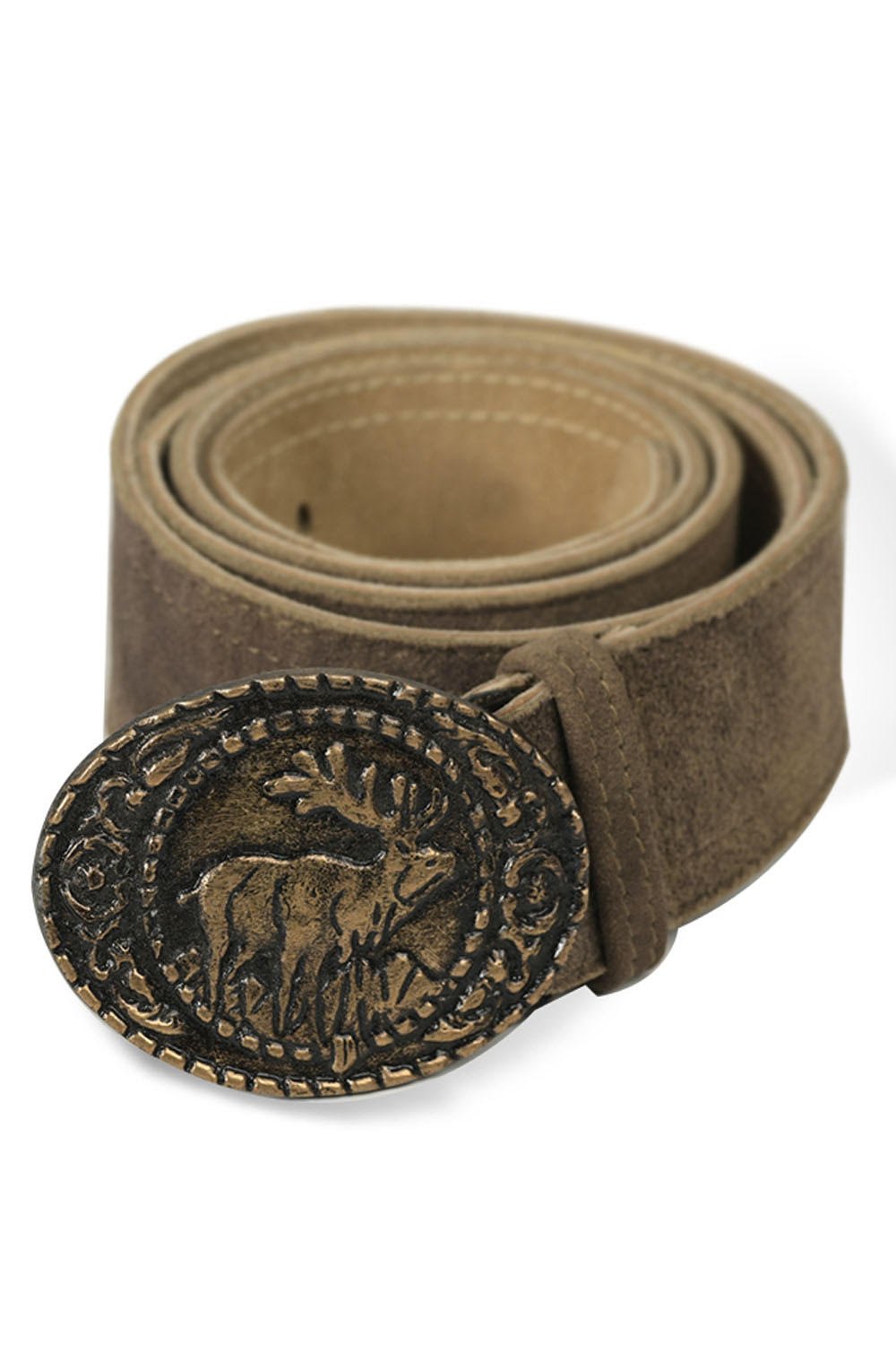 Stag German Lederhosen Belt (1) German Stag Bavarian Lederhosen Belt