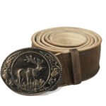 Western Wildlife Oktoberfest German Lederhosen Belt