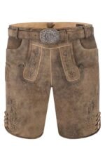 Alpine Flora Bavarian Trachten Brown Lederhosen