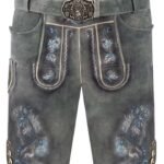 Traditional Alpine Brown Oktoberfest Lederhosen