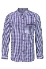 Traditional Alpspitze Blue German Lederhosen Shirt