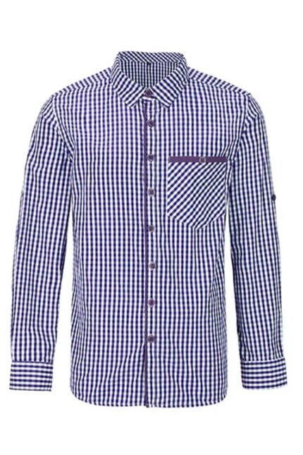 Traditional Alpspitze Blue German Lederhosen Shirt