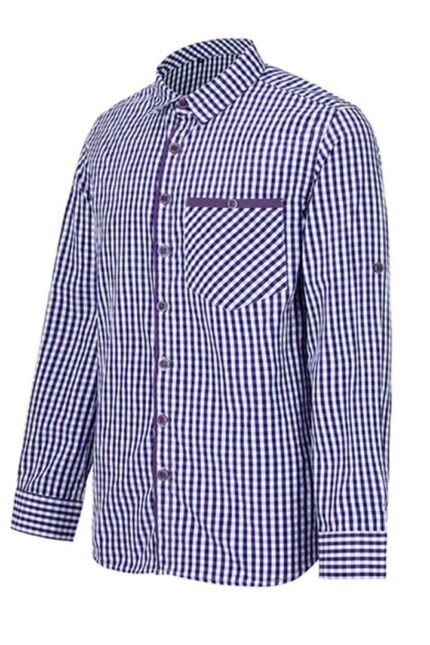 Traditional Alpspitze Blue German Lederhosen Shirt