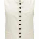 Alpspitze White German Bavarian Trachten Waistcoat