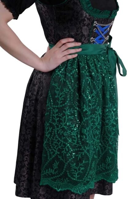 Black and Green Anna German Bavarian Drindl