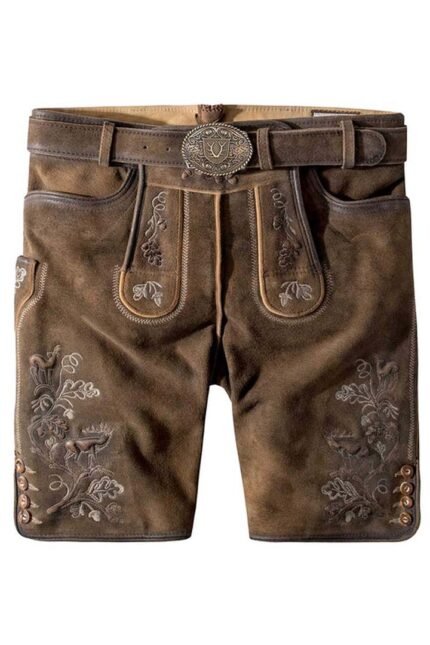 Authentic Ausnähen German Trachten Lederhosen Shorts