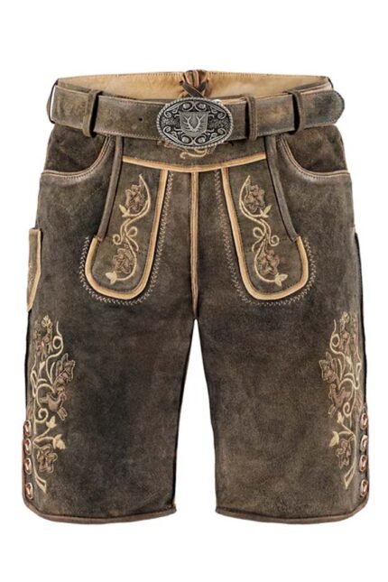 Ausziehr German Bavarian Olive Brown Lederhosen
