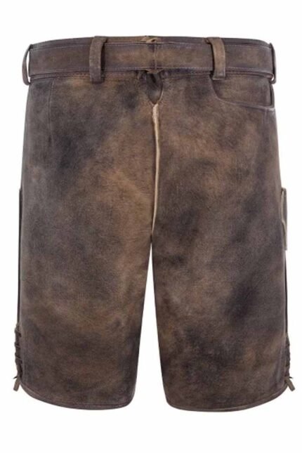 Authentic Bavaria Brown Oktoberfest Lederhosen Shorts