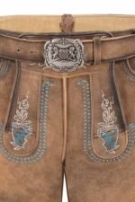 Men's Bayern Löwen Brown German Lederhosen