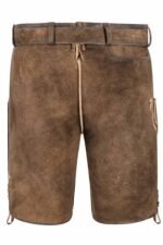 Berchtesgadener German Brown Lederhosen Shorts