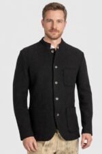 Coburg Heritage Black Wool Trachten Jacket