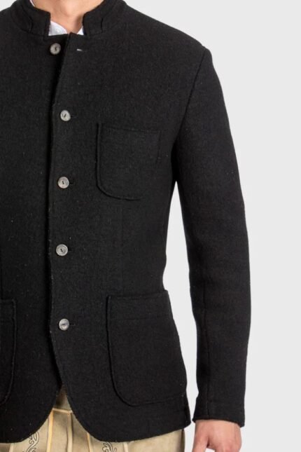 Coburg Heritage Black Wool Trachten Jacket