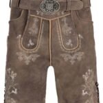 Eichenlaub Brown German Bavarian Lederhosen