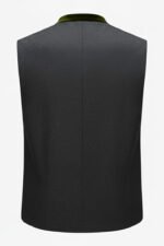 Fichtelberg Charcoal Gray Bavarian Trachten Waistcoat