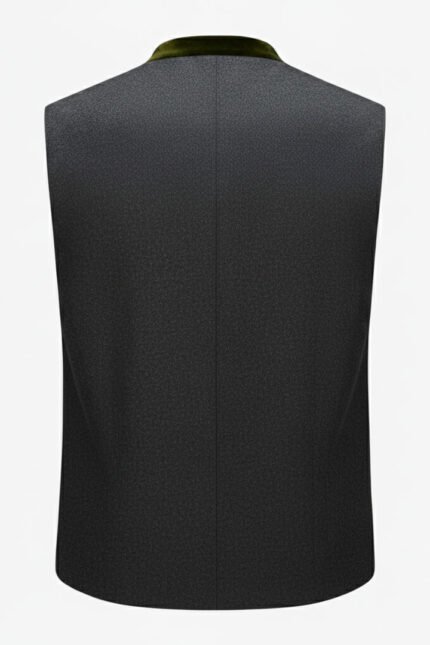 Fichtelberg Charcoal Gray Bavarian Trachten Waistcoat