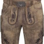 Authentic Florian German Taupe Lederhosen Shorts