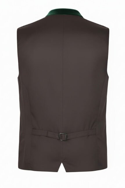 Authentic German Green Forest Waistcoat For Oktoberfest