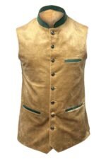 Authentic Golden Brown German Trachten Waistcoat