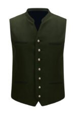 Authentic Green German Bavarian Trachten Waistcoat