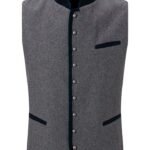 Authentic Grey German Bavarian Trachten Waistcoat