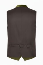 Harz German Bavarian Olive Green Trachten Waistcoat