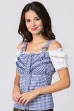 Authentic Jella German Bavarian Lederhosen Shirt