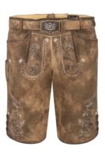 Latz-Stickerei Brown German Lederhosen
