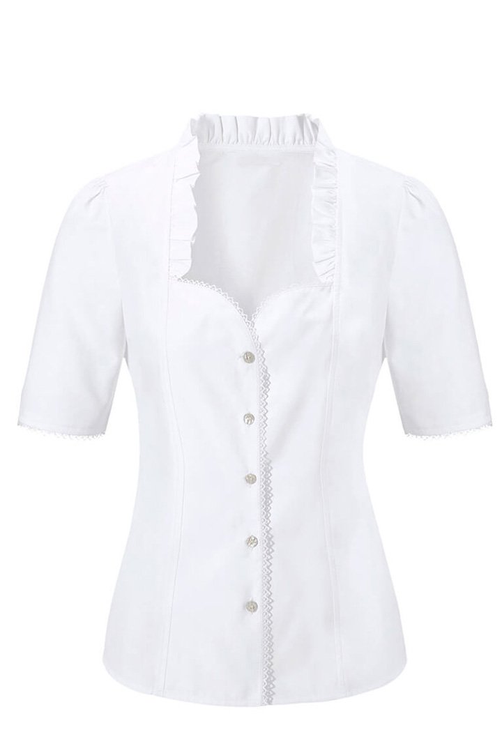 Leonie Bavarian Lederhosen Shirt (2) Leonie German Bavarian Trachten Lederhosen Shirt