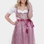 Pink Malaika Bavarian Trachten Drindl Dress