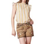 Authentic Meryem Uzerli German Lederhosen Shorts