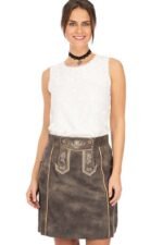 Traditional Naomi German Bavarian Lederhosen Skirt