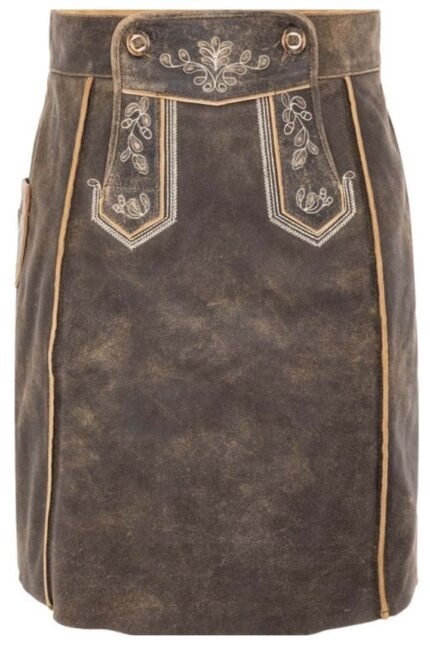 Traditional Naomi German Bavarian Lederhosen Skirt
