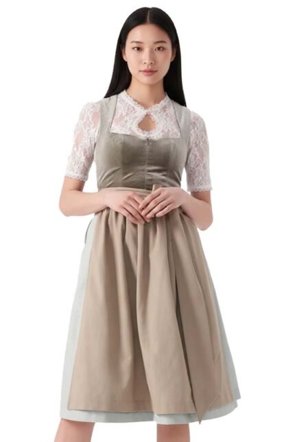 Traditional Nara Smith Bavarian Dirndl Dress With Blouse
