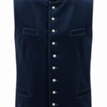 Authentic Navy Blue German Bavarian Waistcoat