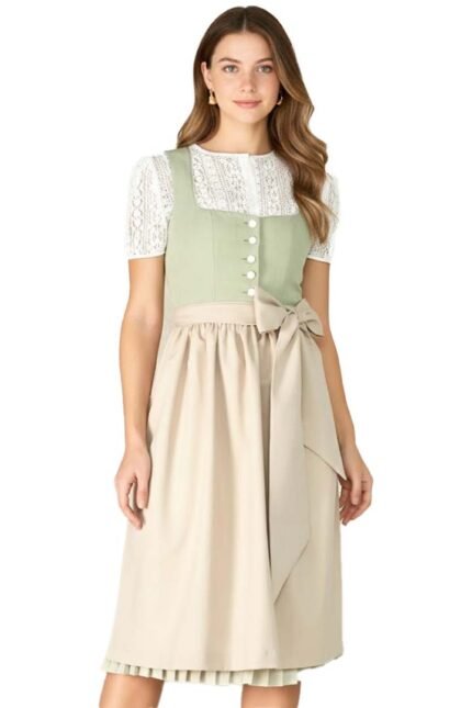 Authentic Paula Beer German Dirndl Dress With Blouse
