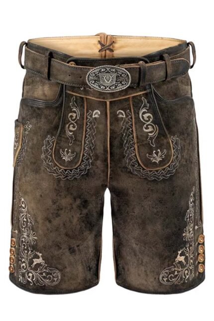 Men's Bavarian Plateau Brown Lederhosen