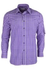 Authentic Purple German Bavarian Trachten Shirt